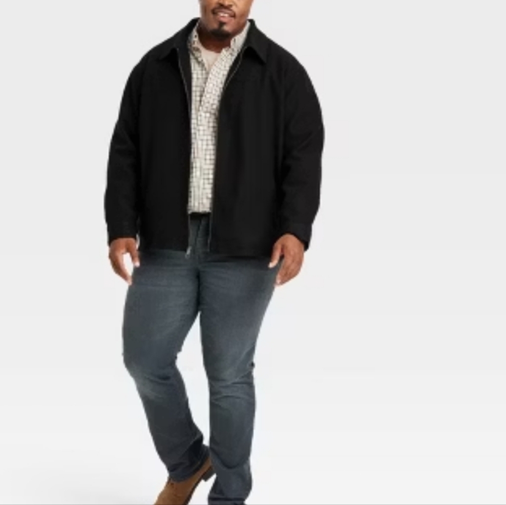 Goodfellow & Co. Harrington Bomber Jacket - Black Size Medium
